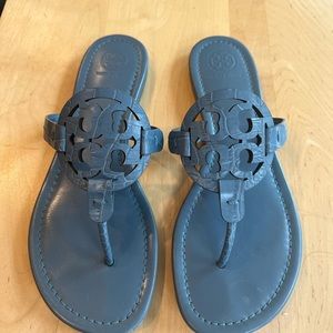 Tory Burch Miller blue sandals, worn once